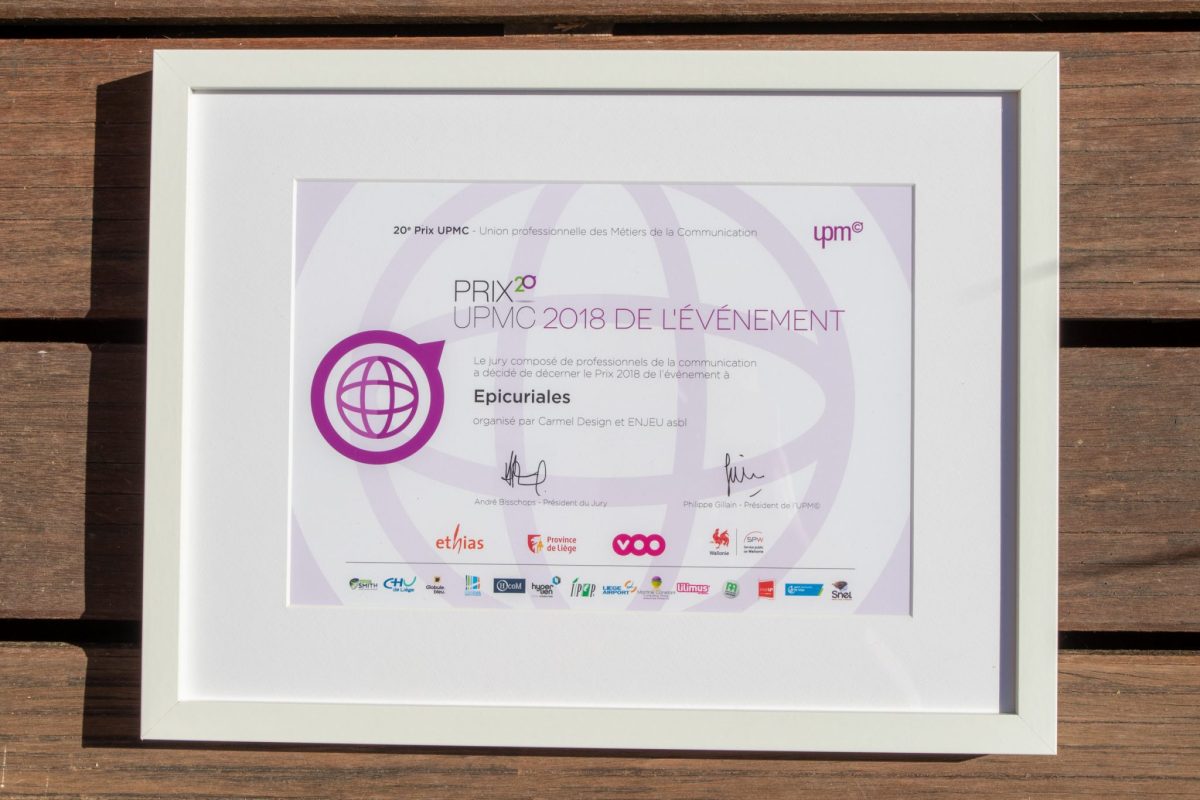 Prix UPMC 2018 : Les Epicuriales remportent la catégorie « Événement » !