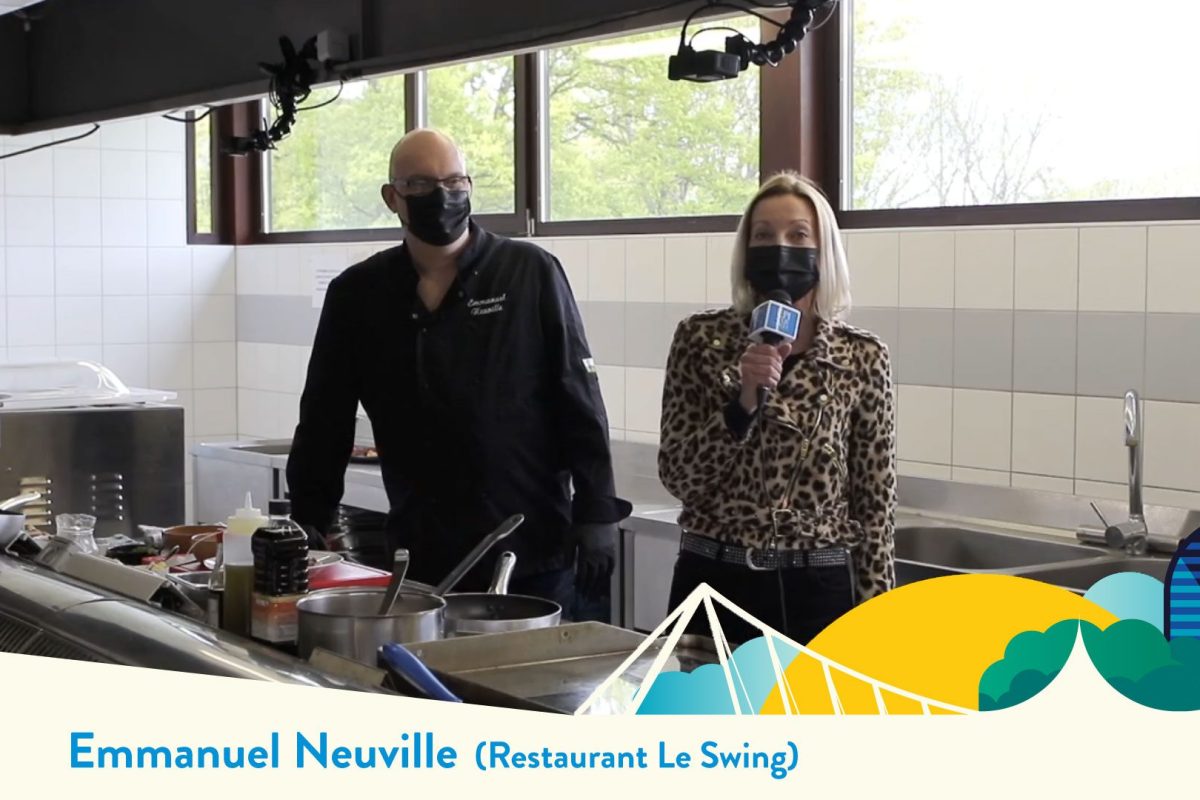 Emmanuel Neuville (restaurant Le Swing au golf de Liège-Gomzé) – Recette de Filet pur de porc fermier belge, riz sauté et jus au sirop d’érable