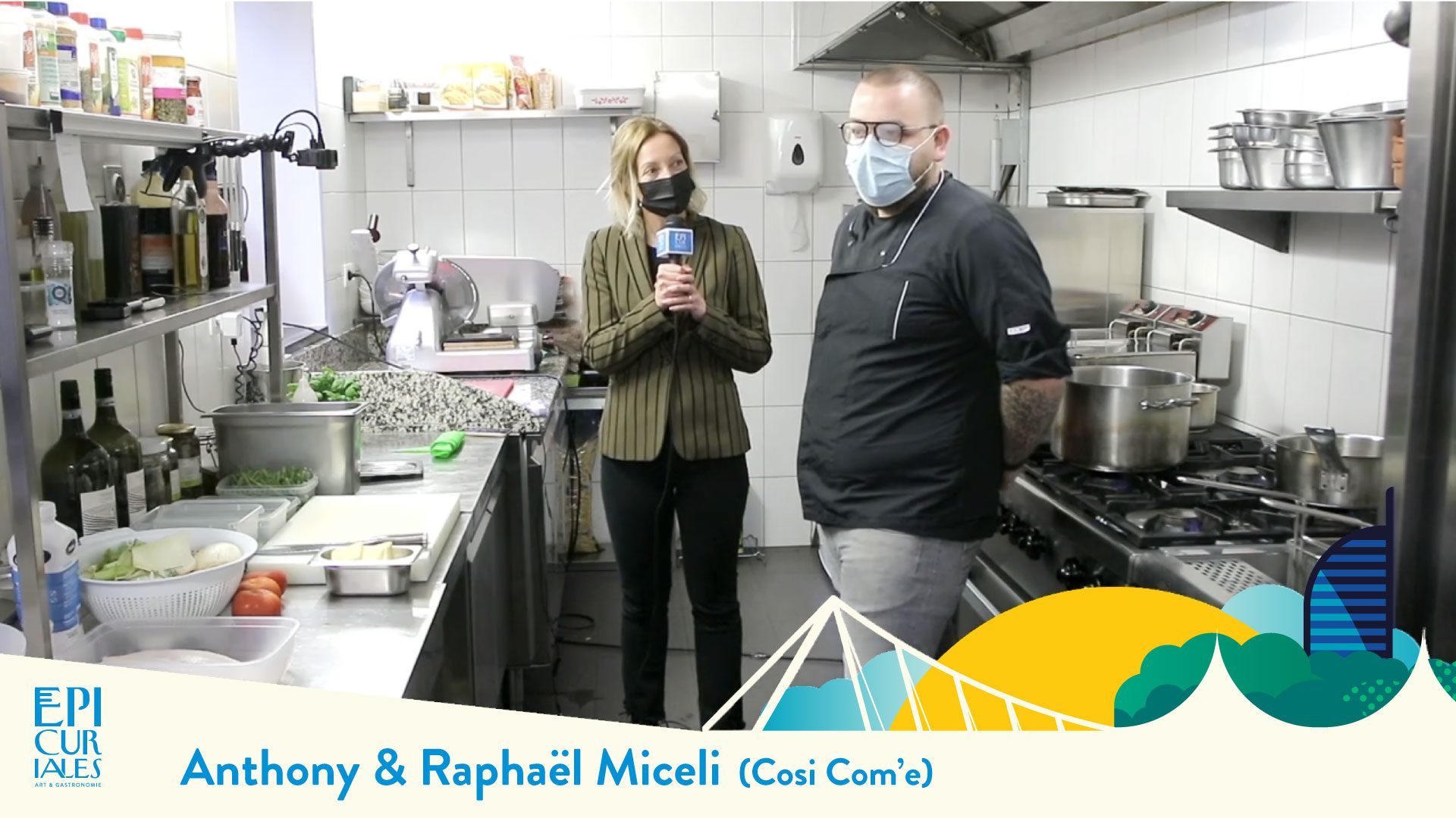 Raphaël Miceli (restaurant Cosi Com’e)- Recette de sole farcie aux Scampis Basilic, Légumes confits, jus de scampis
