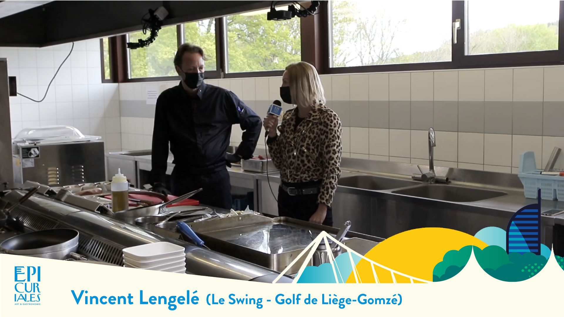 Vincent Lengelé (restaurant Le Swing au golf de Liège-Gomzé) – Recette de Filet de Canette aux 10 Epices et juste snacké, Confit de Rhubarbe, Fritons, …